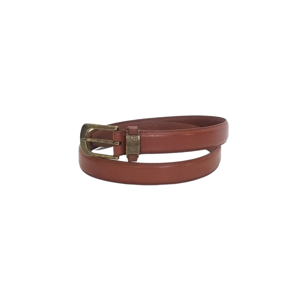 NAUTICA Mens New NWOT Rich Cognac Camel Tan Leather Belt Size‎ 36
